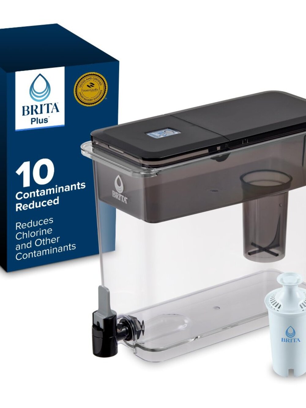 Brita UltraMax Large Water Dispenser with 1 BritaPlus Filter, 27 Cup Capacity